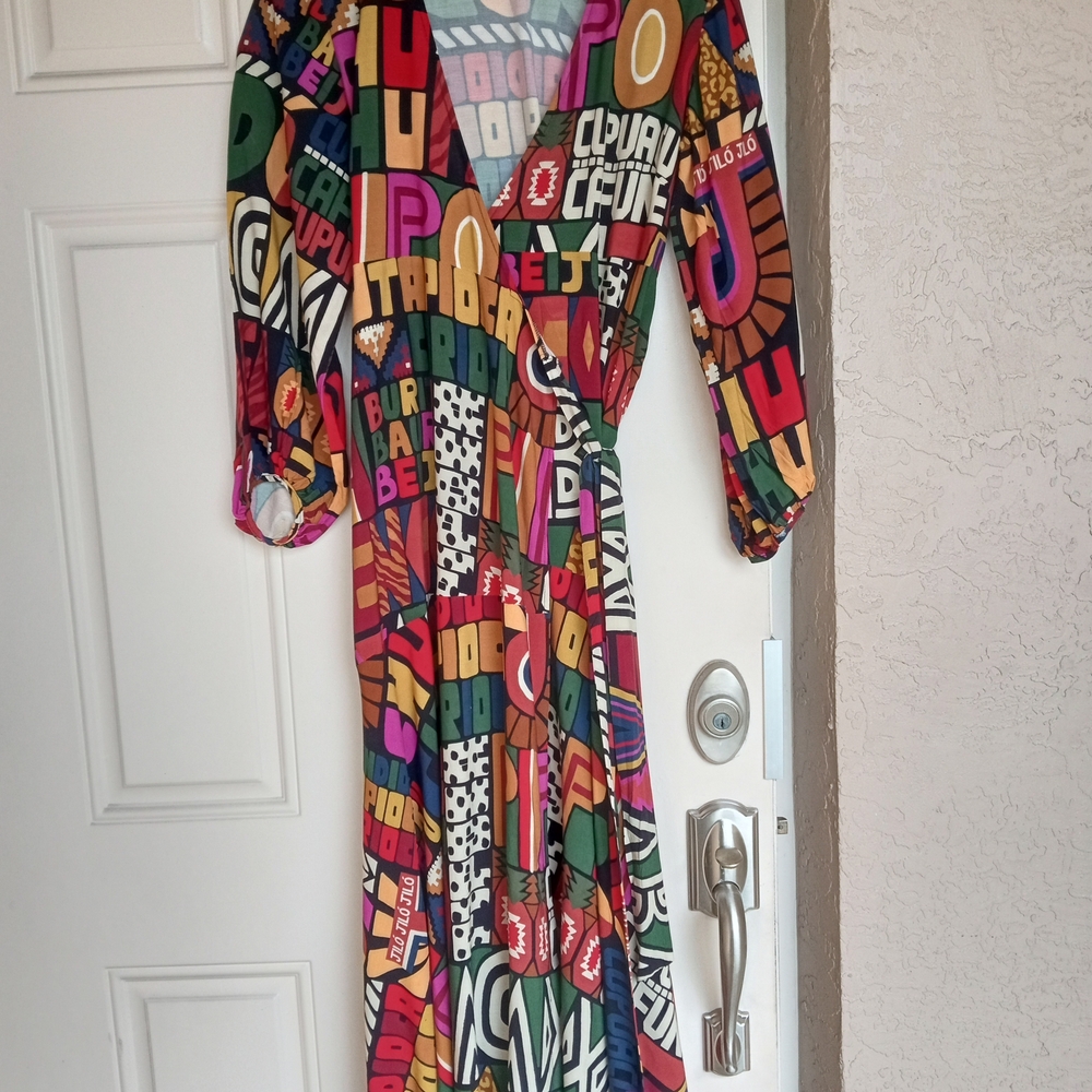 FARM Rio Multicolor Graphic Maxi Dress